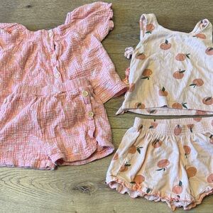 Rachel Zoe Pink and Peach Kids Matching Sets